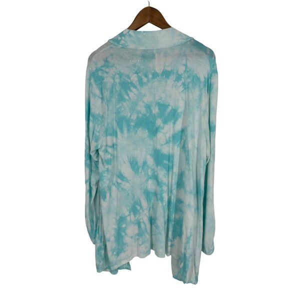 Torrid Super Soft Knits Long Sleeve Tie-Dye Open Cardigan With Pockets Size 2X - Picture 6 of 9